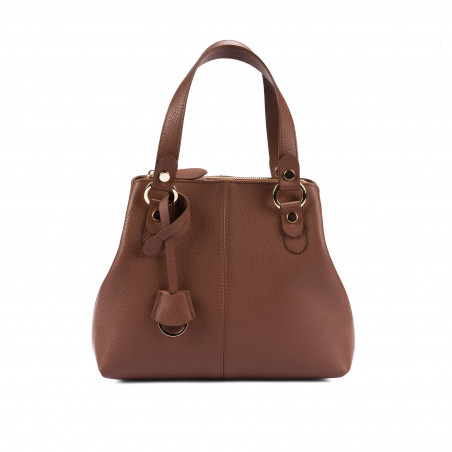 Women shoulder bag 004-1g cognac
