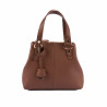 Women shoulder bag 004-1g cognac