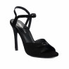 Women sandals 1365 black velour