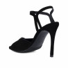 Women sandals 1365 black velour