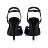 Women sandals 1365 black velour