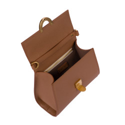 Women shoulder bag 032g golden brown