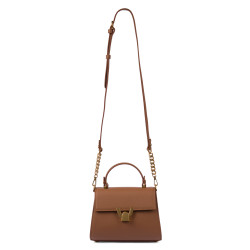 Women shoulder bag 032g golden brown