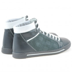 Men boots 467 gray+white