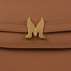 Women shoulder bag 033g golden brown