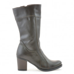 Women knee boots 3236 cafe