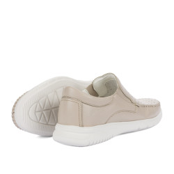 Men loafers, moccasins 9002 beige