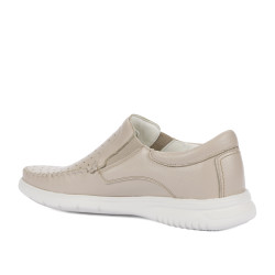 Men loafers, moccasins 9002 beige