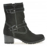 Women boots 3278 black velour