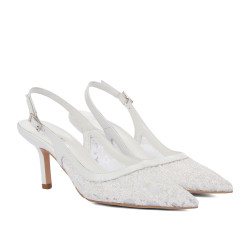 Women sandals 1368 white combined