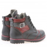Small children boots 21c black+grena
