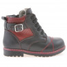 Small children boots 21c black+grena