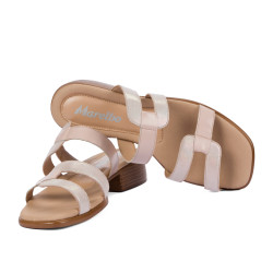 Women sandals 5130 pudra combined