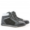 Men boots 467 black+white