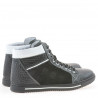 Men boots 467 black+white