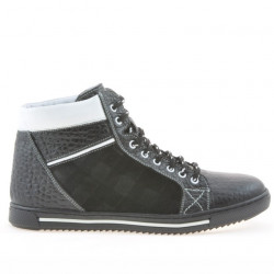 Men boots 467 black+white