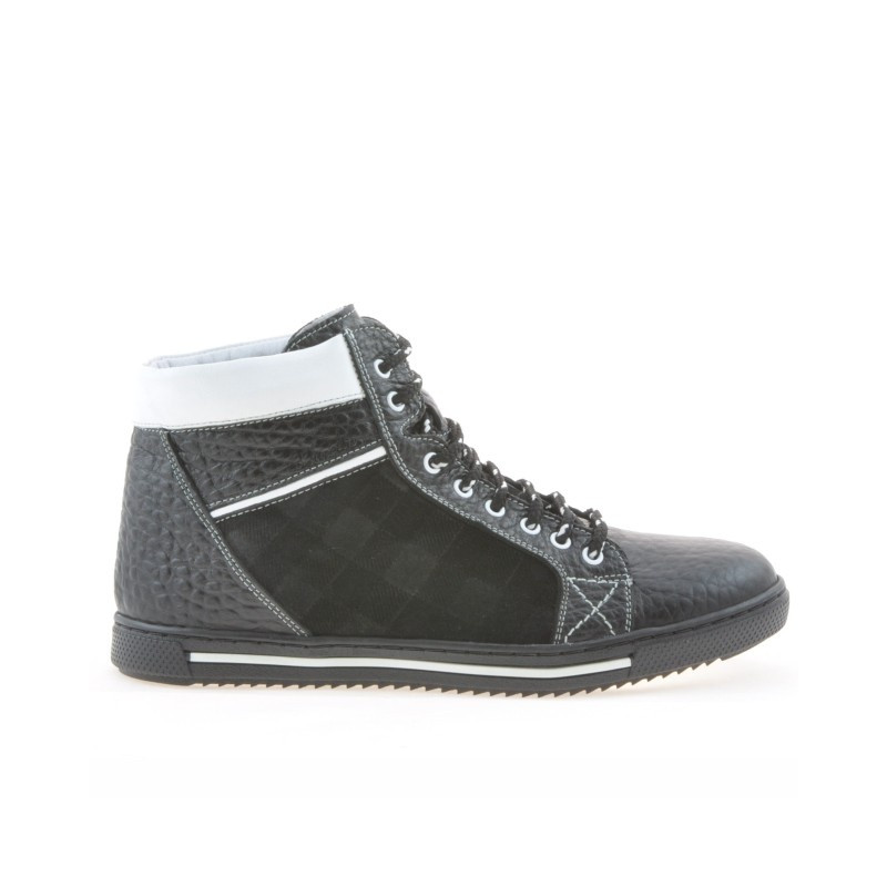 Men boots 467 black+white