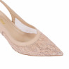 Women sandals 1368 beige combined