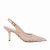 Women sandals 1368 beige combined