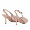 Women sandals 1368 beige combined