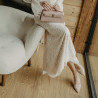 Women sandals 1368 beige combined