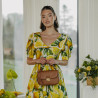Women hand bag 022g golden brown lifestyle