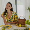 Women hand bag 022g golden brown lifestyle