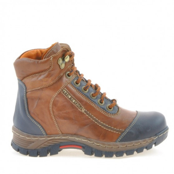 Children boots 3219 brown+indigo