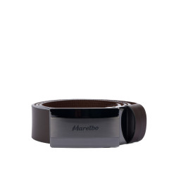 Men belt 52b dark brown