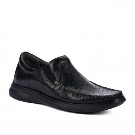 Men loafers, moccasins 9002 black
