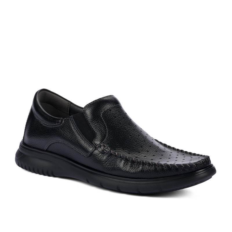 Men loafers, moccasins 9002 black