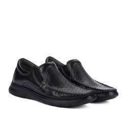Men loafers, moccasins 9002 black