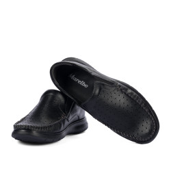 Men loafers, moccasins 9002 black