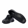 Men loafers, moccasins 9002 black