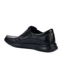Men loafers, moccasins 9002 black