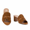 Women sandals 1367 camel velour