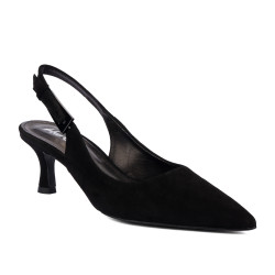 Women sandals 1338 black velour