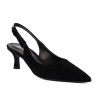 Women sandals 1338 black velour