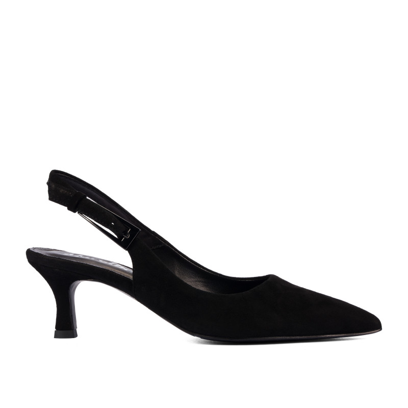 Women sandals 1338 black velour