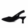 Women sandals 1338 black velour
