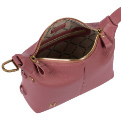 Women hand bag 037-1g framboise