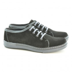 Men casual, sport shoes 722 black velour+gray
