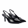 Women sandals 1328 patent black