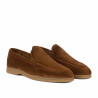 Men loafers, moccasins 980 brown velour