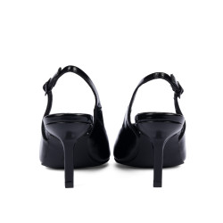Women sandals 1328 patent black