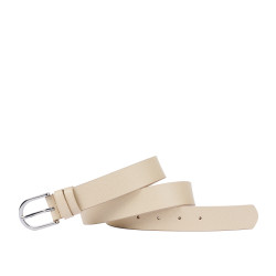Women belt 43-1m beige safiano