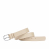 Women belt 43-1m beige safiano