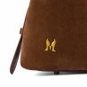 Women hand bag 037g suede brown
