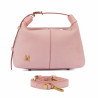 Women hand bag 037-1g camoscio baby pink
