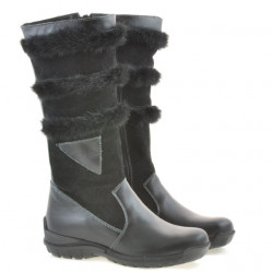 Children knee boots 3205 black combined